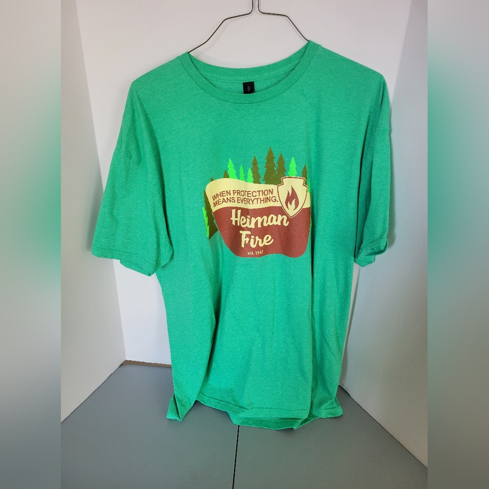 Soft mens Heiman fire national park logo tshirt size 2xl